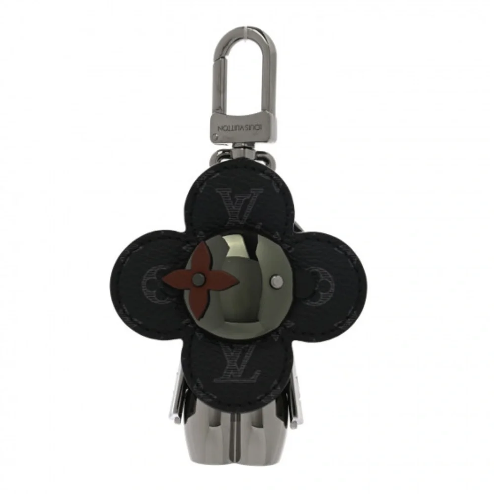 LOUIS VUITTON Monogram Eclipse Vivienne Keychain Bag Charm Holder Spaceman Grey